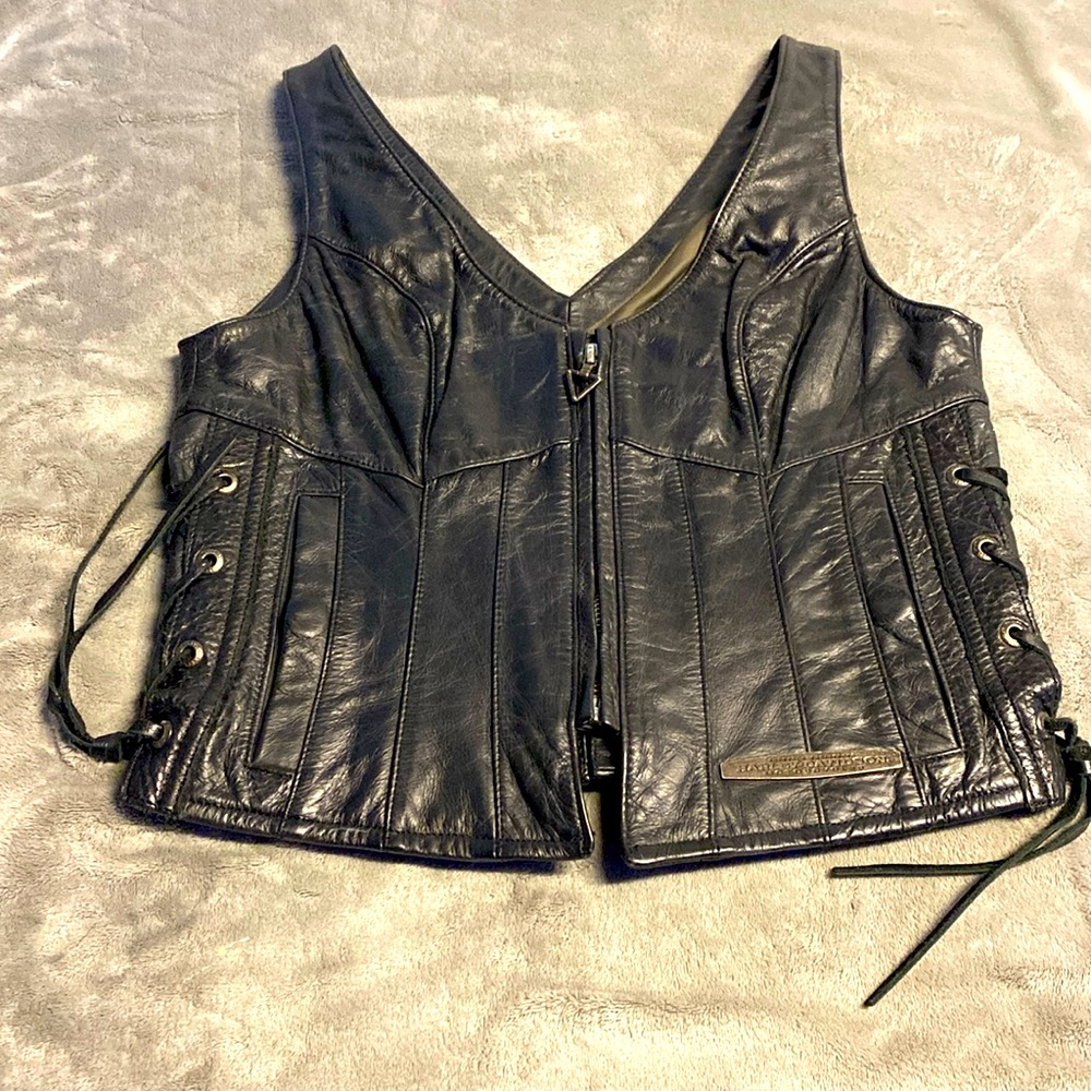 Harley Davidson leather vest